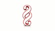 3D Paragraph drehend - Silber Rot 01
