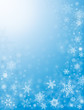 Illustration: Snow Flurries in Blue Snow Flurries in Blue