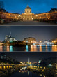 Triptyque Parisien - Pont des arts - Notre dame - Bastille Triptyque Parisien - Pont des arts - Notre dame - Bastille