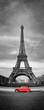 Photo en ligne au meilleur prix Tour Eiffel et voiture rouge- Paris