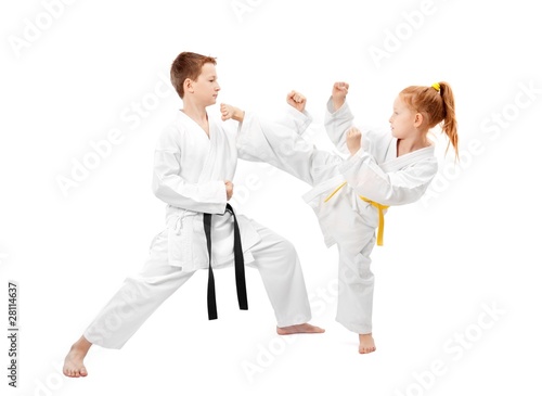 Photo: Martial arts sparring Martial arts sparring