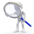 Man with magnifying glass