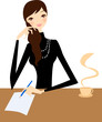 girl writting