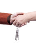 Hands with keys