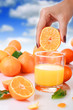 Fresh orange juice.
