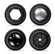Vector illustration of camera lens