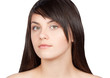 Portrait of sexy woman, on white background