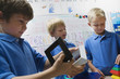 Little Boys Assembling Toys Pieces