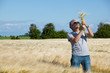 Happy farmer.