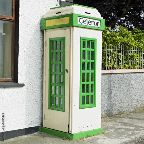 Photo: telephone booth, Malin, County Donegal, Ireland telephone booth, Malin, County Donegal, Ireland