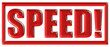 Stempel rot SPEED
