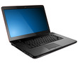 Laptop, vector illustration.