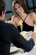 Elegant Couple at The Restaurant