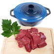 viande cru de boeuf pour ragoût en morceaux