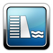 Glossy Square Icon "Dam"