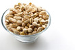 Pistachios nuts in glass bowl Pistachios nuts in glass bowl