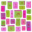 Kalender rosa/grün