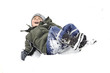 junge im schnee