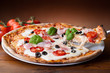 pizza with ham - pizza al prosciuttto pizza with ham - pizza al prosciuttto