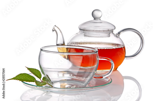 Photo: Cup of tea with teapot Cup of tea with teapot