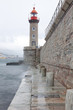 Tempête sur la jetée du dragon à Bastia en Corse Tempête sur la jetée du dragon à Bastia en Corse