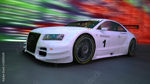 Illustration: City night race City night race