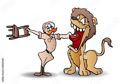 Illustration: Lion tamer Lion tamer