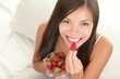 Strawberries woman