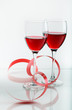 Glass of red wine on a white background and with soft shadow Glass of red wine on a white background and with soft shadow