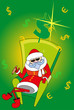 rich santa smokes cigar