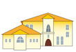 home on white background