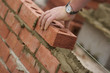 Bricklayer Constructing Wall