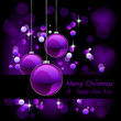 christmas background with baubles and defocused lights christmas background with baubles and defocused lights