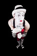 Circus clown with playing cards Circus clown with playing cards