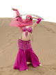 Dancing at desert with sabre Dancing at desert with sabre
