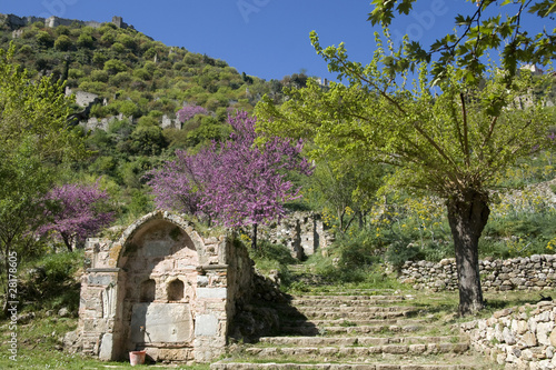 Photo: Springtime at Mystras, turkish fountain - Peloponnese Springtime at Mystras, turkish fountain - Peloponnese
