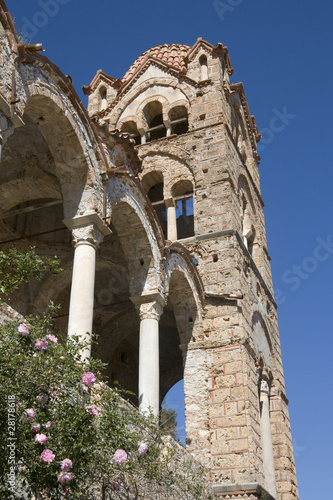 Photo: Peloponnese - Monastery Panagia Pantanassa, bell tower - Mystras Peloponnese - Monastery Panagia Pantanassa, bell tower - Mystras