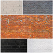 Five different brick walls