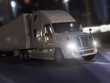 Nacht Express Kurier Lieferung LKW 3D