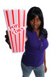 attractive young african-american woman