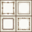 Vector vintage retro frames ornament label Vector vintage retro frames ornament label