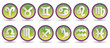 green icon with white zodiac