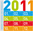 Colorful Calendar 2011