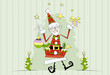 Tanzender Santa Claus (mit Clippfad)