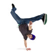 Cool dancer showing his skills