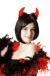 Beautiful girl in fancy dress