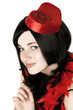 Beautiful girl in fancy dress