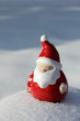 Santa Claus in snow