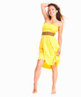 Flirtatious woman posing