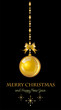 Pallina oro pendente s. nero Pallina oro pendente s. nero